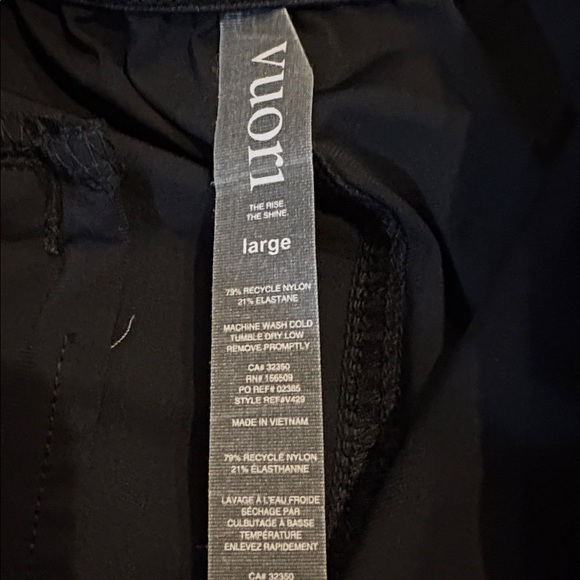 Preowned Vuori pants- Size L - Picture 6 of 8